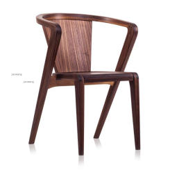 Modern Fashion Designer Dining Chairs Minimalist Solid Wood Dining Chair Living Room Furniture Hotel Luxury Leisure sofa Chair
