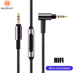3.5mm Jack Aux Cable For Sony WH 1000 XM2 XM3 XM4 XM5 H900N 800 MDR 1000x ATH MSR7 Headphones 90 Degree HIFI Audio Mic Connecter