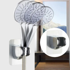 Shower Head Holder Shower Bracket Adjustable Self-Adhesive Showerhead Brackets Shower Head Stand Bracket Bathroom Accessory