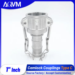 Camlock Coupling DN25 1 Inch Type C 304SS Cam and Groove Hydraulic Pipe Fittings Chemical Resistant Quick Connect Industrial