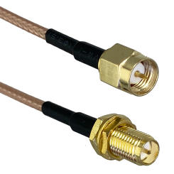 Cable RP SMA female Plug bulkhead to SMA plug male Connector Crimp RG316 RF Coaxial Jumper pigtail 4inch~5M Wire Terminals