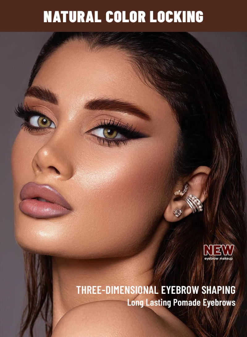 Description Picture 3 of itemQIBEST Clear Eyebrow Gel Styling Brows Wax 2 In 1 Waterproof Lasting Liquid Eyebrow Brush Black Eyebrow Tint Eye Makeup Cosmetic