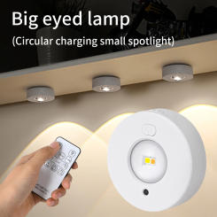 RGB Color Under Cabinet Lights Rechargeable LED Lights Wireless Remote Control Dimmable Wardrobe Night Lamp For Bedroom Kitchen