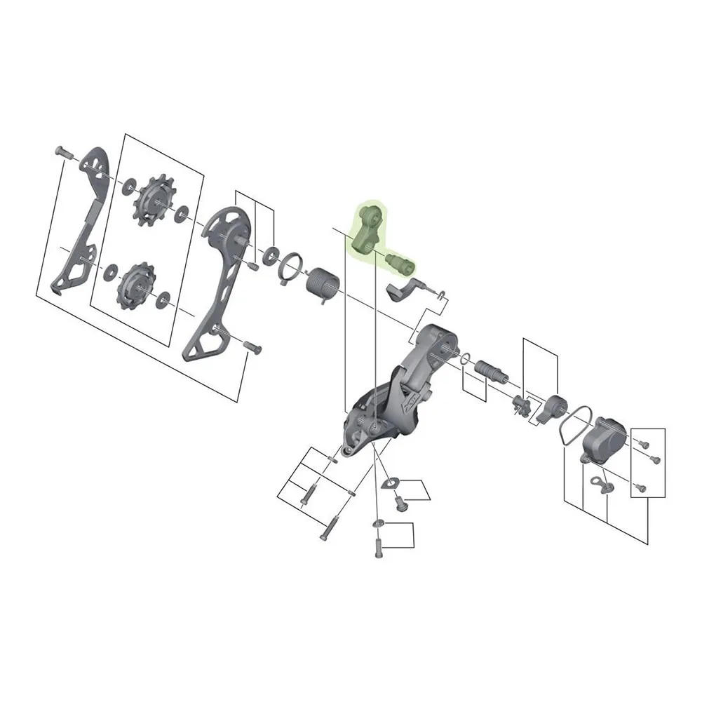 Description Picture 5 of itemBicycle Rear Derailleur Hanger For Shimano XT Y5RT98010 RD-M8000 Bike Tail Hook Replacement Cycling Spare Parts Accessories