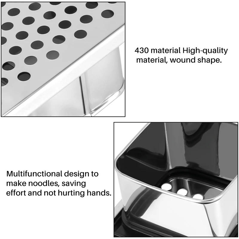 Description Picture 5 of itemStainless Steel Spaetzle Maker With Comfort Rubber Grip Handle For Dumpling Noodle