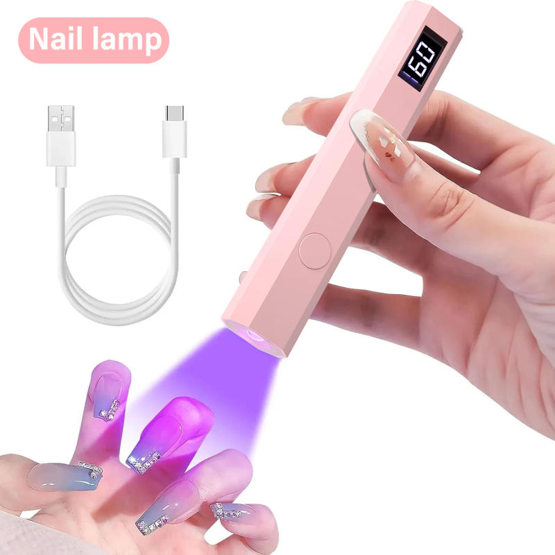 Description Picture 2 of itemYIKOOLIN Convenient Handheld Nail Dryer Lamp UV/LED Nail Curing All Gel Polish Nail Art Tool USB Rechargeabl Quick Dry Nail Lamp