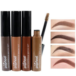 Eyebrow Enhancers Waterproof Makeup Eye Brow Gel Coffee Black Brown Paint Tint Mascara Eye Brow Tattoo Dye Eyebrow Cosmetic