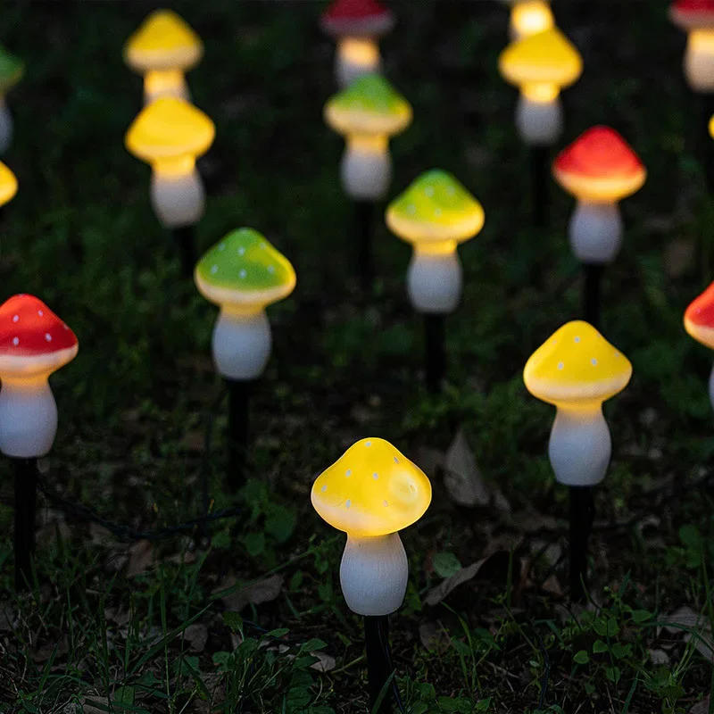 Description Picture 5 of itemSolar LED Mushroom Lawn Light Outdoor String Lights  Waterproof  Night Lamp For Yard Garden Pathway Holiday Decoration