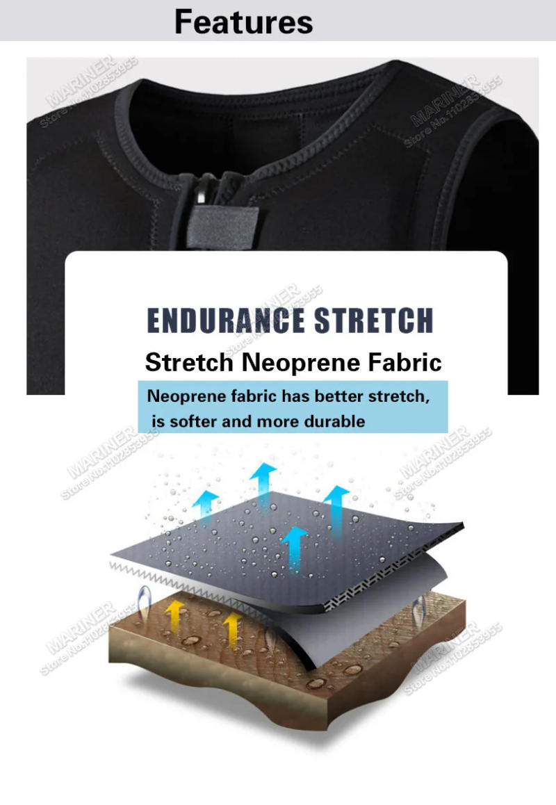 Description Picture 6 of itemAdult Life Jacket Wake Surfing Impact Vest CE Approved Neoprene Life Jacket Wakesurf Comp Vest surf Watersports Activities