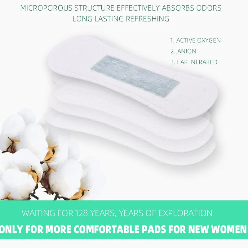 Description Picture 5 of item3 pack/lot love anion sanitary pads menstrual shuya anion 155mm length cotton soft feminine hygiene product 90 pieces