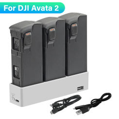 For DJI AVATA 2 Charger 3-Way Charging Hub Intelligent Flight Battery Charging Butler Manager For DJI Avata 2 Drone Accessories