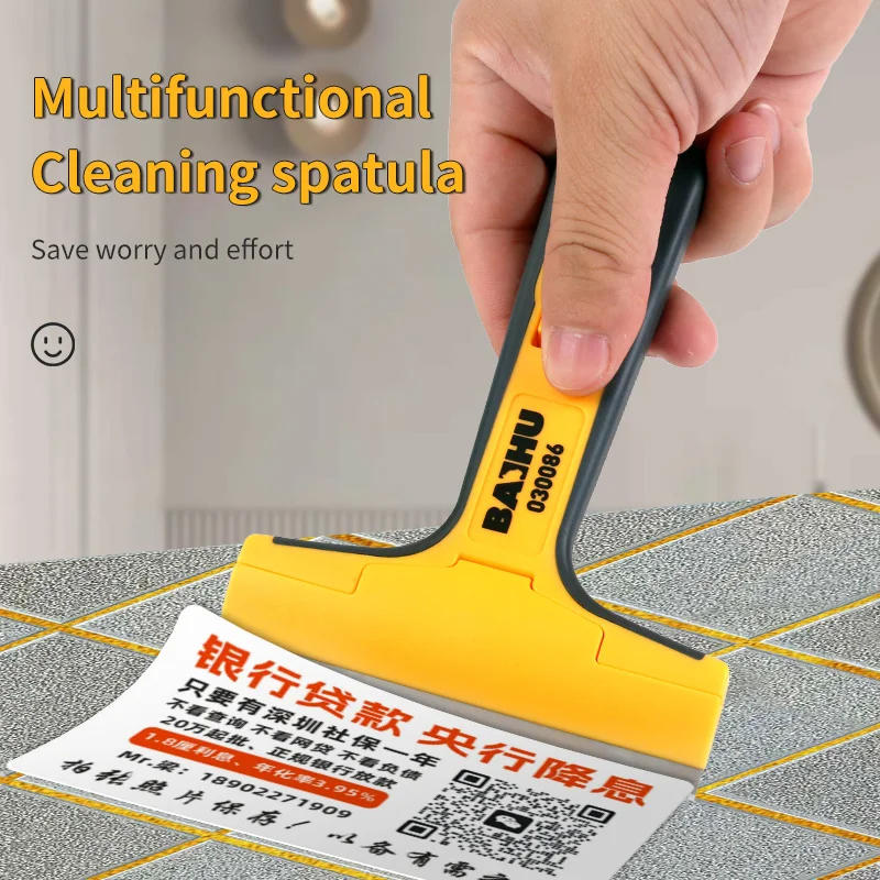 Description Picture 5 of item100mm Cleaning Shovel Cutter Portable Cleaning Knife Glass Floor Tiles Scraper Blade Seam Removal Household Kitchen Hand Tool