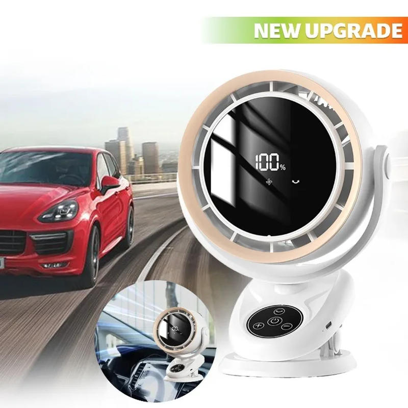 Description Picture 2 of itemPortable Desktop Fan Car Fan For Home Office Dormitory USB Small Electric Fan Air circulators High Wind wall-mounted Table Fan