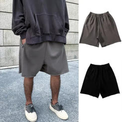 Men's Summer Sports shorts Lacing Thin Sports Shorts Solid Loose Plus Size Five Piece Pants Casual Fashion Men Clothing