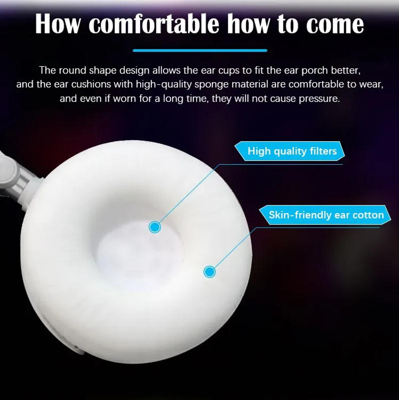 Description Picture 5 of itemWired Headphones 3 5mm Bass Stereo Foldable With Microphone Adjustable Headphones Suitable For Pc Mp3 Mobile Headphones