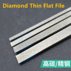 Diamond polishing files set 12Pcs CF-400 Ultra Thin Flat Shaped File DIY Hand Tools 180mm Grit 150# 200# 400# for metal Ceramic