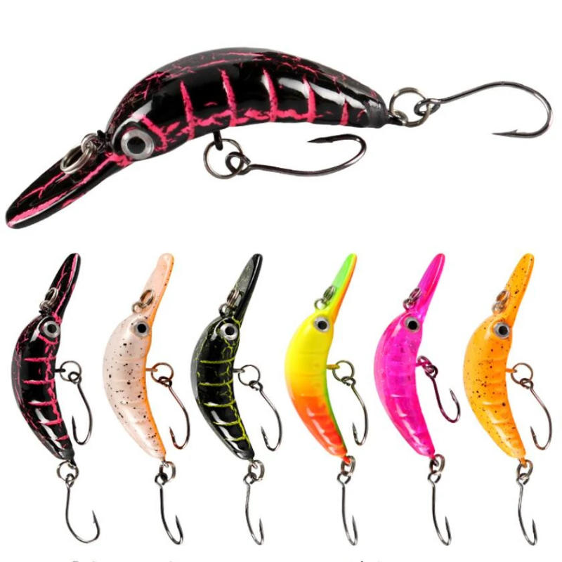 Description Picture 2 of item1pcs Sinking Minnow Fishing Lure 5cm 2.5g Mini Artificial Hard Bait Sharp Hook Pike Bass Crankbait Wobblers Trout Tackle