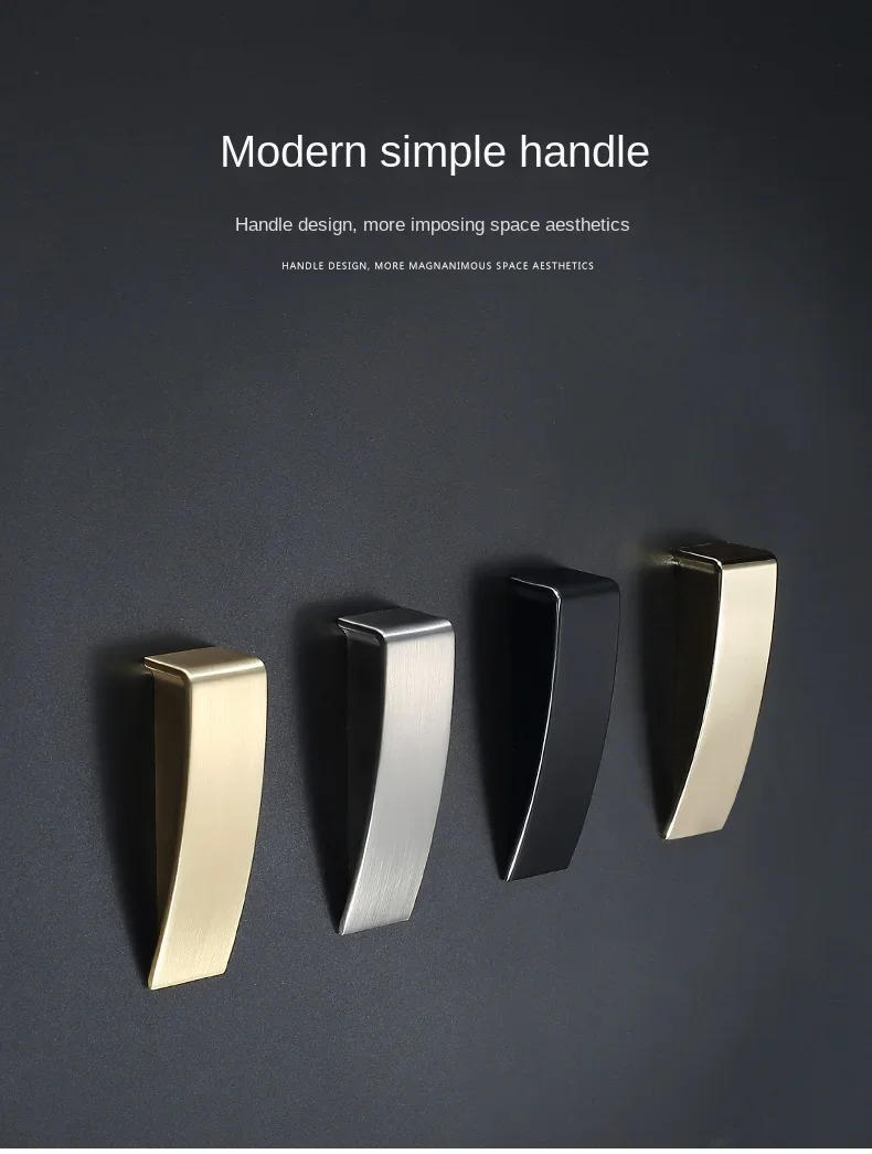 Description Picture 2 of itemChinese Style Wardrobe Door Handles Modern Minimalist Cabinet Door Handles Light Luxury Drawer Handles Small Furniture Hardware