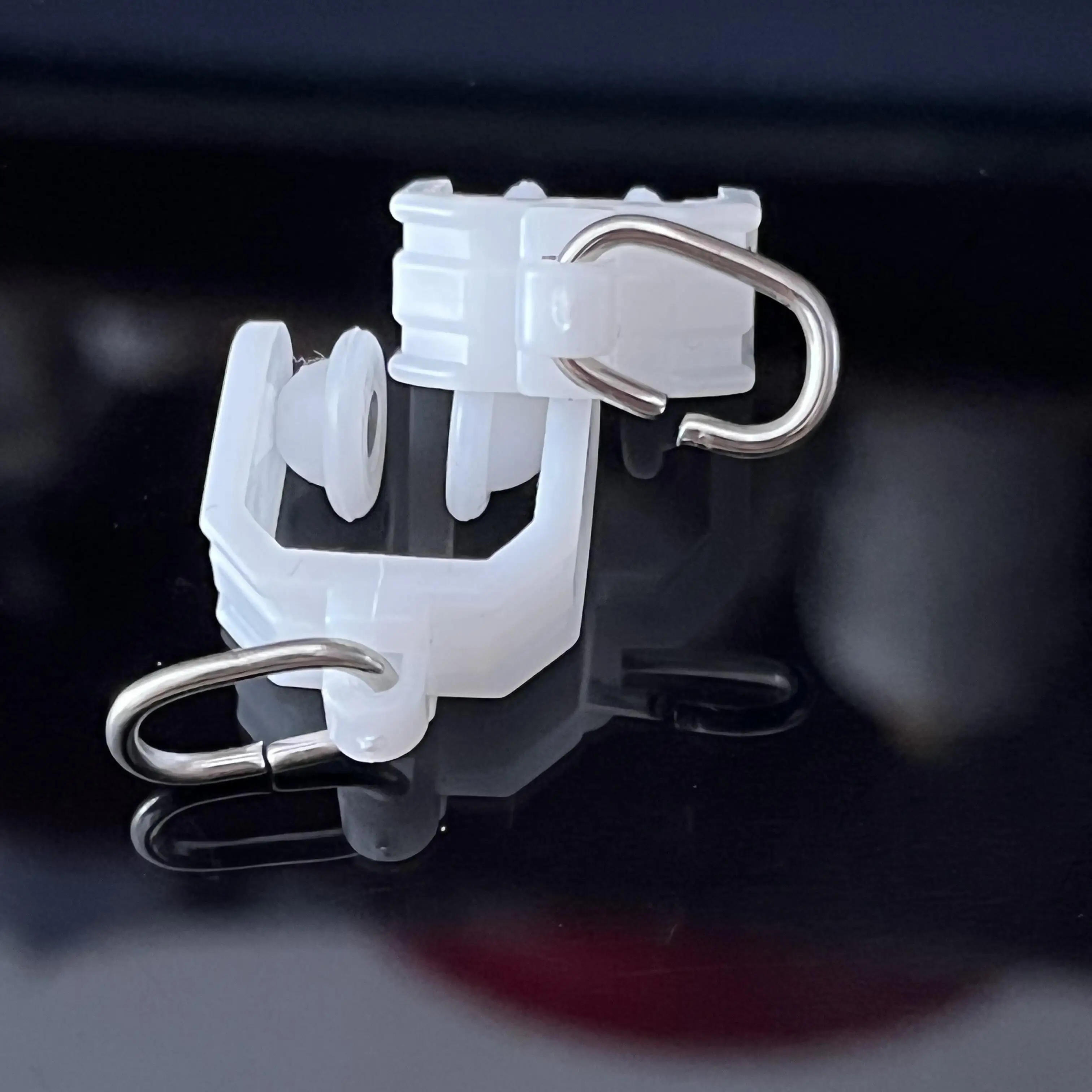 Description Picture 3 of item50 PCS plastic curtain track accessories pulleys old-fashioned straight rail curved rail hook ring auxiliary materials rollers