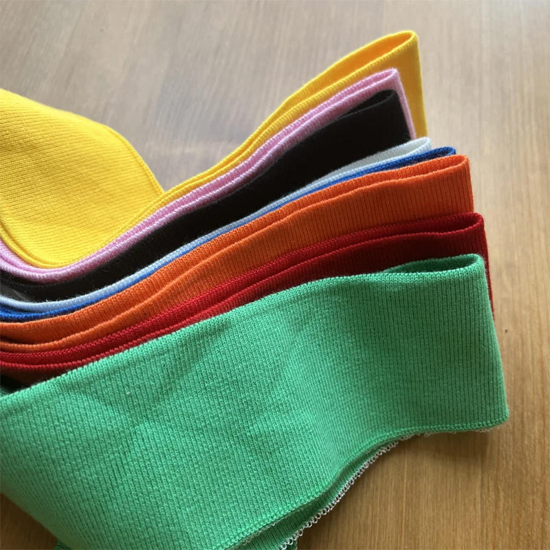 Description Picture 4 of item86x6cm ribbed fabric pure cotton knit DIY fabric accessories collar, extended cuffs, hem bottom garment fabric