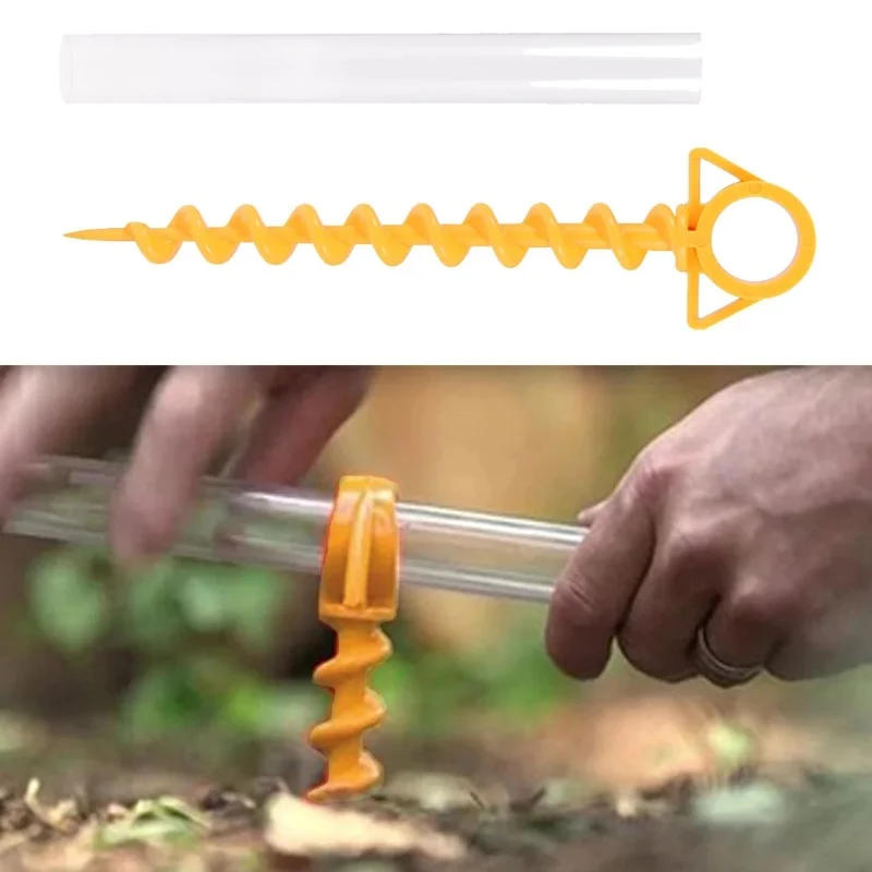 Description Picture 6 of item1 Pack Outdoor Camping Tent Nails Screw Anchor Climbing Tent Screw Claw Nail Tent Accessories Tent Hook