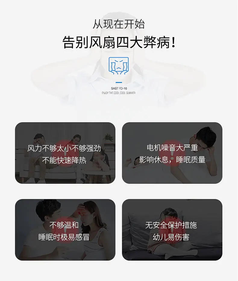 Description Picture 3 of itemCamel Wall Fan Electric Wall Mounted with Shaking Head Household Energy-Saving Silent Remote Control Large Size for Home Use