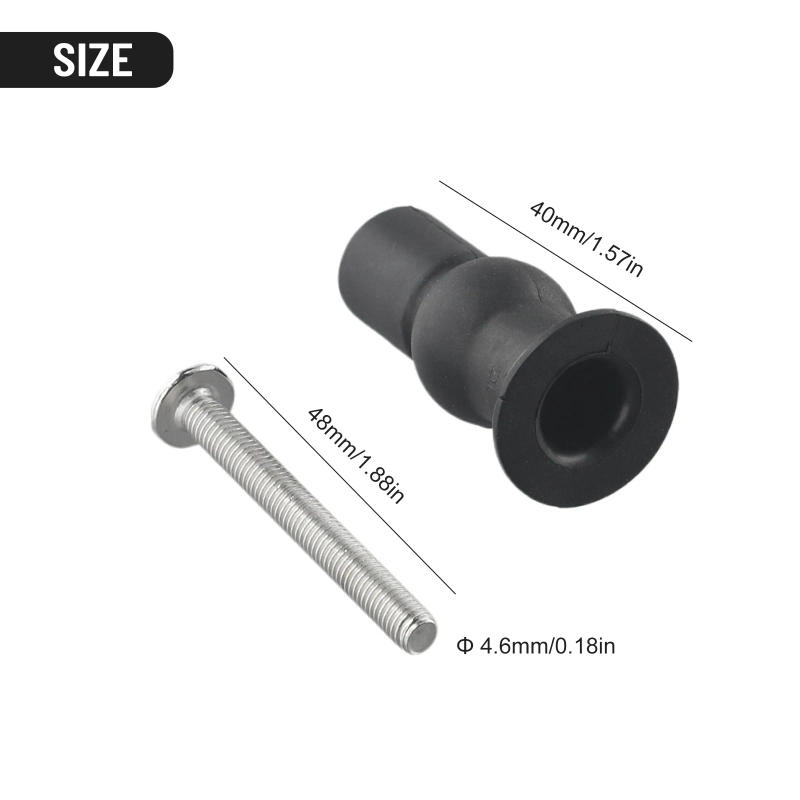 Description Picture 4 of item2pcs Expansion Screw Toilet Seat Top Fix Seat Hinge Hole Fixings Well Nut Screw Rubber Back To Wall Toilet Cover Accessories