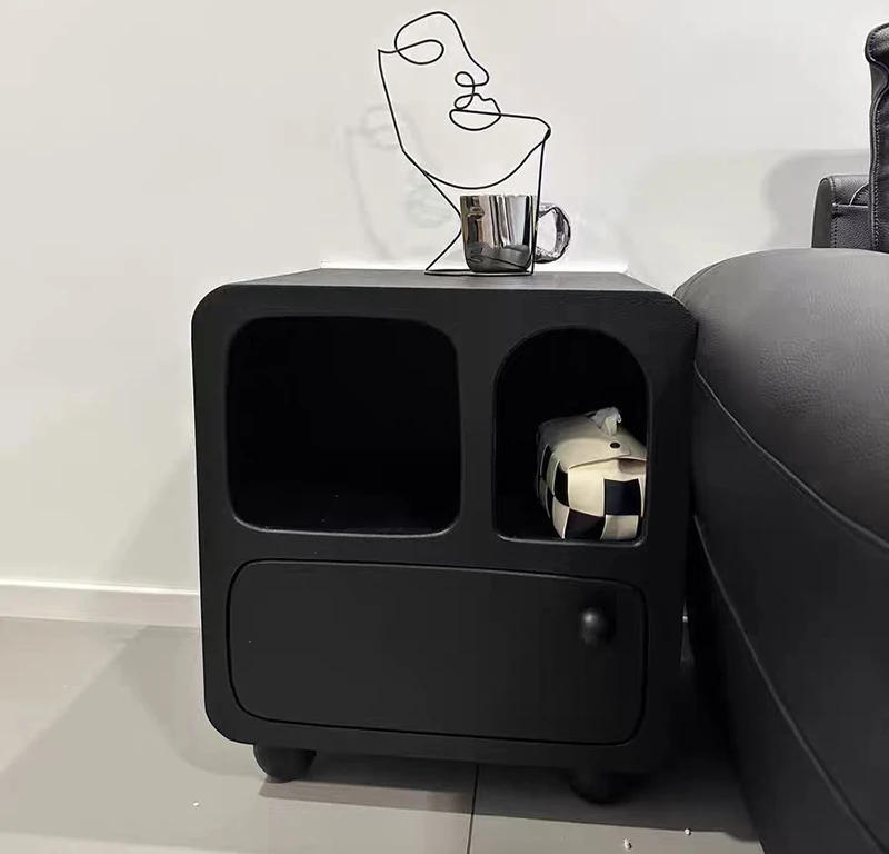 Description Picture 6 of itemFrench Retro Nightstand Bedroom Furniture Night Table Creative Cream Style Household Design Upscale White Bedside Table