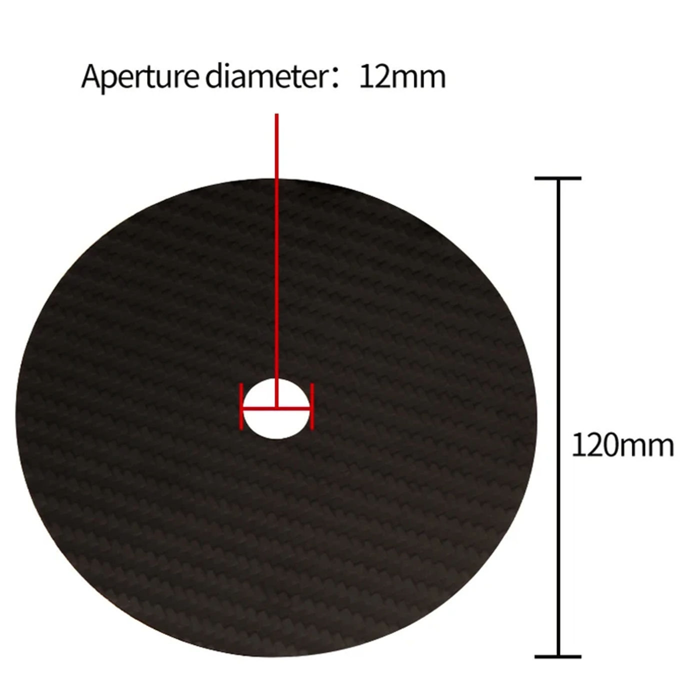 Description Picture 3 of itemHIFI Audio Carbon fiber CD tuning pad No box CD Tape Disc Mat Base Turntable Machine Anti-shock Shock CD DVD Acrylic Turntable