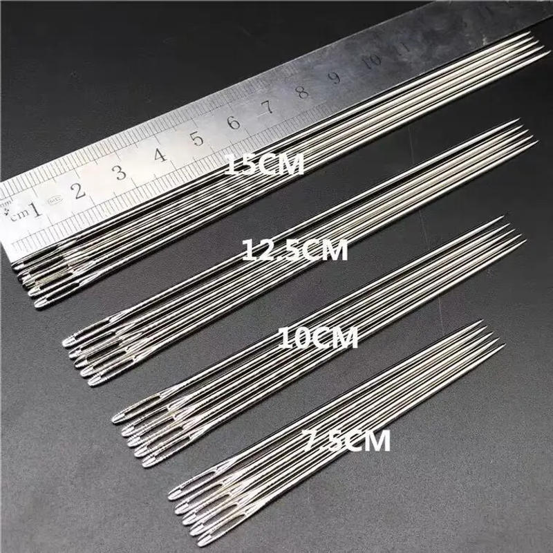 Description Picture 2 of item5pcs 75mm-100mm-125mm-150mm Stainless Steel Hand Sewing Needle Needlework Home DIY Crafts Household Sewing Accessories