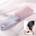 Relaxing Elastic Massage Comb Hollow Out Hair Brush Scalp Massage Combs Hair Styling Detangler Fast Blow Drying Detangling Tool