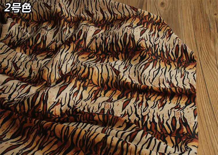 Description Picture 4 of itemPlush Fabric Printed By The Meter for Coat Clothes Decorative Diy Sewing Leopard Zebra Pattern Thin Soft Cloth Polyester Fashion