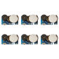 Blue 6PCS