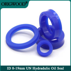 5pcs UN Radial Shaft Hydraulic Seal ID 8-19mm (IDxODxTHK) Polyurethane Piston Shaft Piston Rod PU Single Lip U Cup Oil Seals