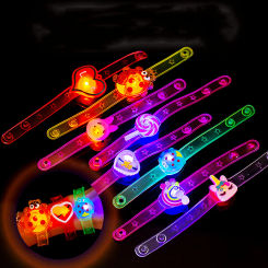 12/24/36 Pcs Cute Glow Bracelet Toy Kindergarten Prizes Kids Birthday Party Favor Package Pinata Fillers