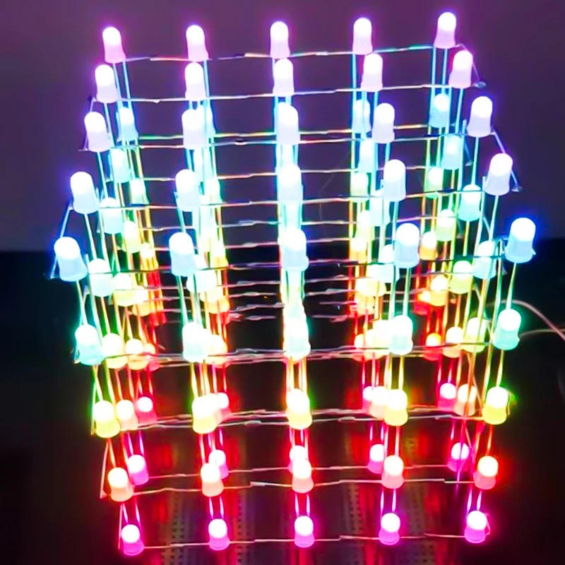 Description Picture 2 of item5v Ws2812 5mm Led Rgb Dip Diode F5 Round Dream Color Addressable Full Color Clear Diffuse Neon Pixel Light Ws2812b Chip Diode