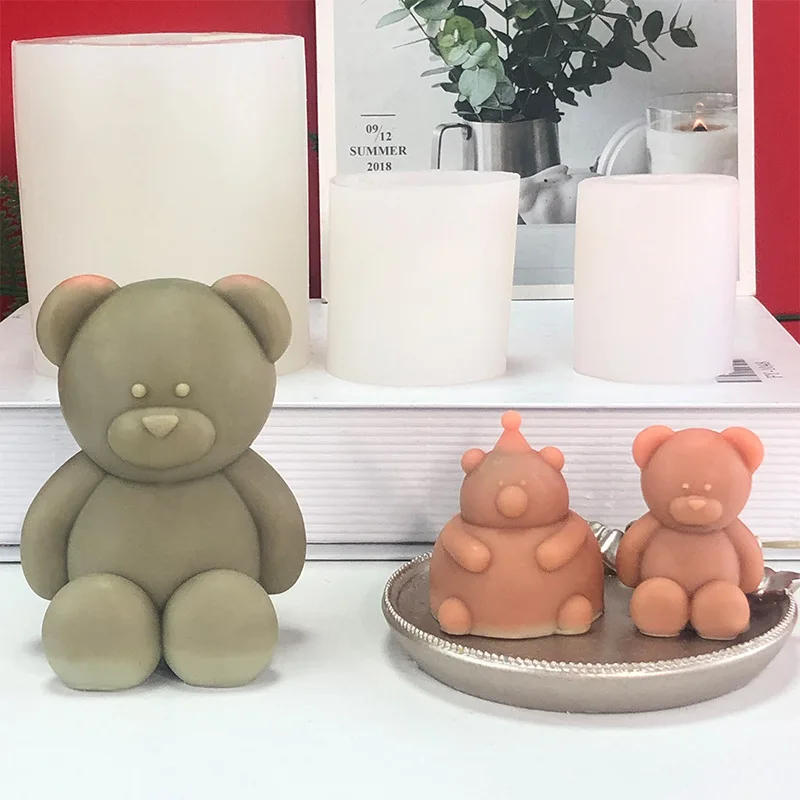 Description Picture 5 of itemDIY Cute Bear Candle Silicone Mold for DIY 3D Handmade Chocolate Aromar Candle Making Wax Mould Hoem Decor Plaster Ornament Mold