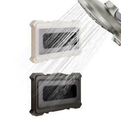 Waterproof Shower Phone Holder Wall Mount Phone Holder Anti-Fog with 360° Rotation for Bathroom Mirror Bathtub Up To 7 Inch