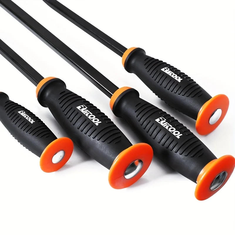 Description Picture 6 of itemHeavy Duty Pry Bar Industrial Grade Thicken Crowbar with Angled Tip Protective Hammer Strike Cap Handle for Lifting and Prying