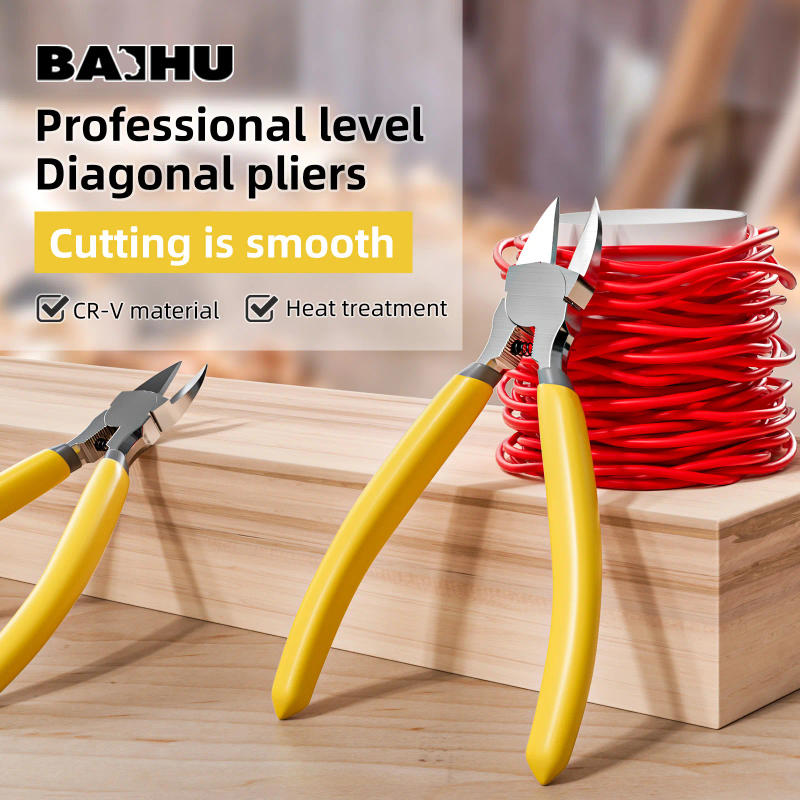 Description Picture 2 of item5/6" General Purpose Wire Cutting Pliers Wire Stripping Tool Mini Diagonal Pliers Side Cutting Cable Burr Pliers Electrician DIY