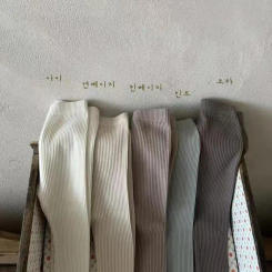 Autumn New Baby Solid Ribbed Leggings Infant Tights Toddler Simple Stretch Pants Boys Girls Cotton Casual Trousers Kids Clothes