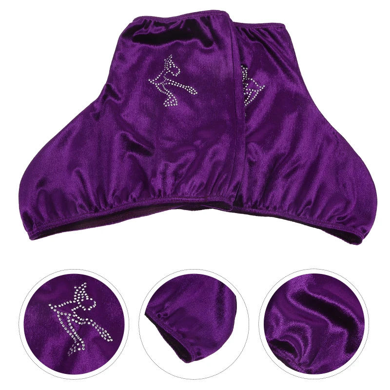 Description Picture 6 of itemLuggage Cover Skate Covers Roller Ice Boot Protector Shoe Portable Skating Protectors Purple Hockey Child