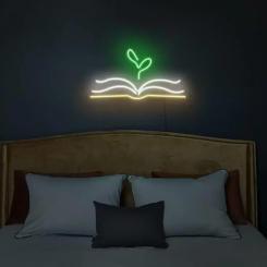 Book Neon Signs for Wall Decor, Library Led Neon Light Signs Birthday Gifts Neon for Bedroom Bar Party Library Wall Decoration