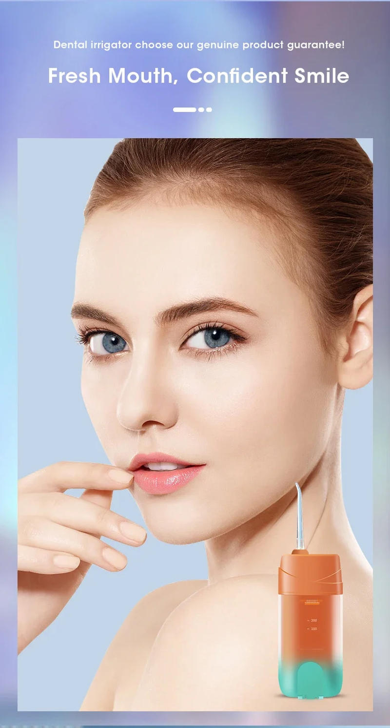 Description Picture 4 of itemMouth Washing Machine for Teeth Cleaning 70PSL Strong Impulse Dental Oral Irrigator 200ML USB Charging Portable 30 Days Travel