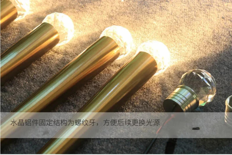 Description Picture 5 of itemPostmodern Luxury LED Black Long Pendant Lights Crystal Ceiling Hanging Chandeliers Living Room Golden Stairs Lamps Restaurant