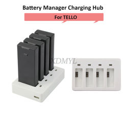 4-in-1 Fast Charing For Tello Multi-Battery Charging-Station Battery Manager Charging Hub Drone Accessories