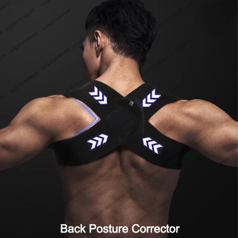 Description Picture 2 of itemBack Posture Corrector Clavicle Spine Back Belt Adjustable Unisex Upper Back Shoulder Lumbar Posture Correction Body Shaping