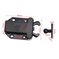 4pcs Cabinet Door Rebounder Door Stopper Push To Open Beetles Drawer Cabinet Latch Catch Touch Release Cupboard Doors Diy