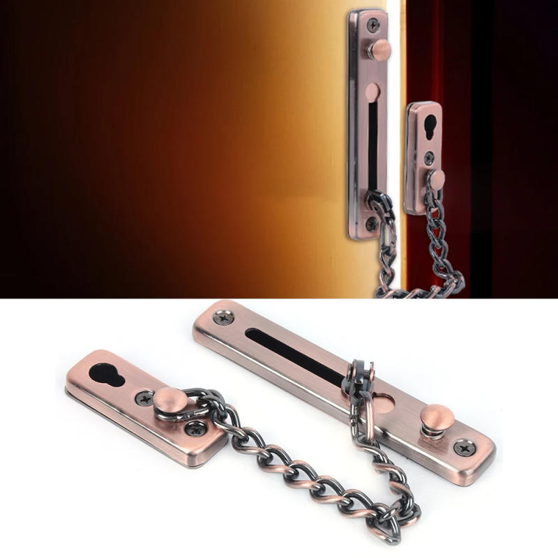 Description Picture 3 of itemDoor Chain Lock Stainless Steel Chain Lock Stainless Steel Safety Guard Anti-Theft Chain Lock Security Door Chain for Home Hotel