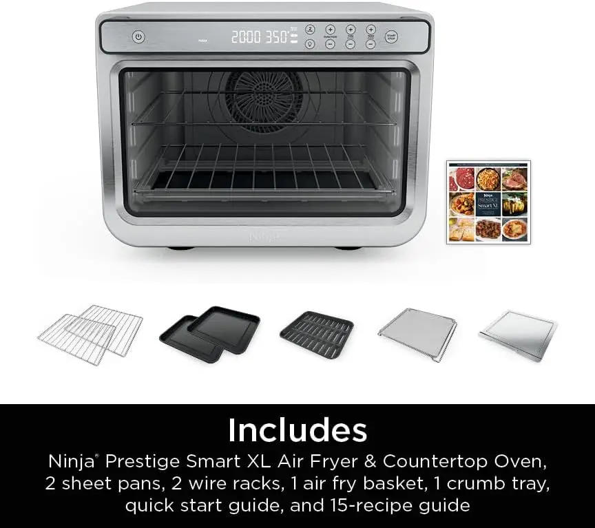 Description Picture 4 of item10-in-1 Smart Digital Countertop Convection Toaster Oven with Air Fry, Air Roast, Broil & Bake, 1800W Stainless Steel